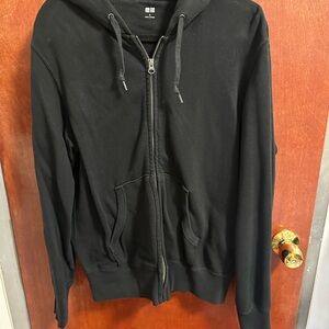 Uniqlo Black Zip-Up Men's Sweater